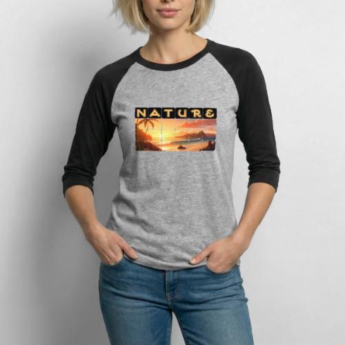 Nature: Tropical Twilight - Unisex Baseball T-Shirt