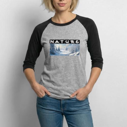 Nature: Frozen Horizon - Unisex Baseball T-Shirt