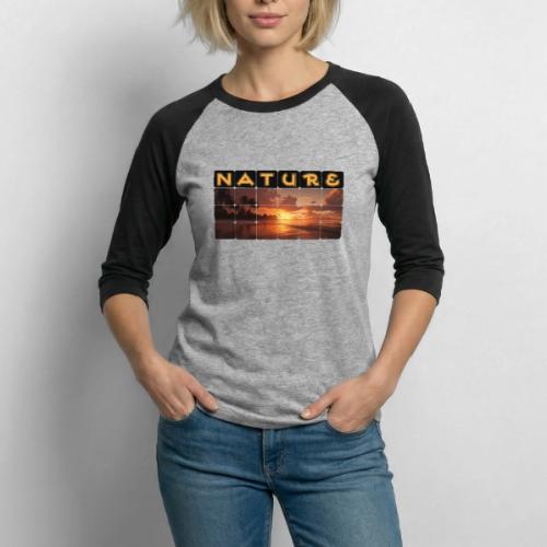 Nature: Sunset Serenity - Unisex Baseball T-Shirt