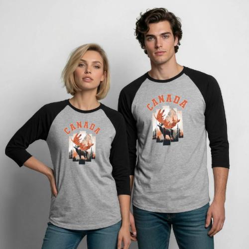 Great Canadian Outdoors - Unisex Baseball T-Shirt
