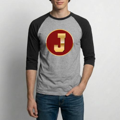 Letter J – Capital Varsity Alphabet Monogram - Unisex Baseball T-Shirt
