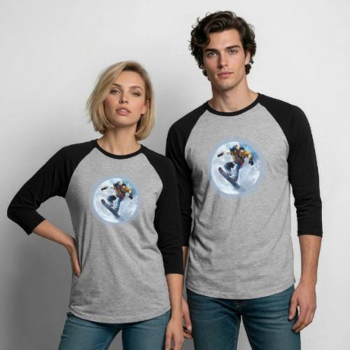 Snowboarding Life - Unisex Baseball T-Shirt