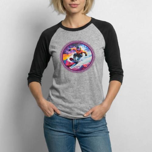 Snowboarding Spirit - Unisex Baseball T-Shirt