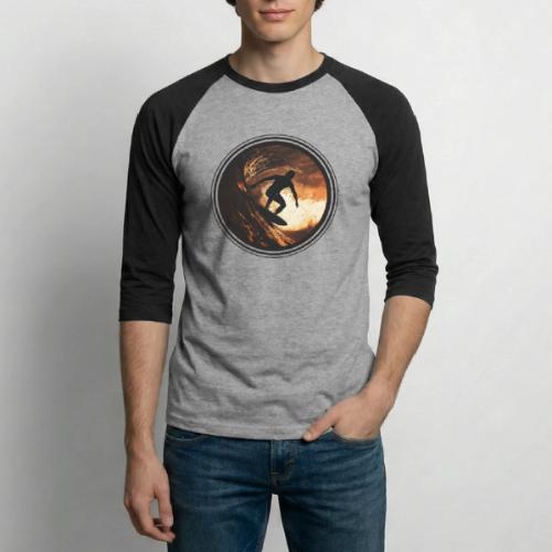 Surfing Spirit - Unisex Baseball T-Shirt