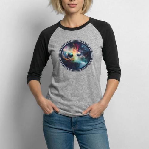 Chaotic Color Planets - Unisex Baseball T-Shirt