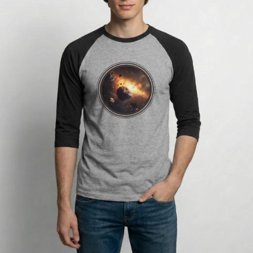 Asteroids Drift - Unisex Baseball T-Shirt
