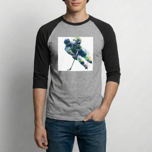 Hockey: Frozen Motion - Unisex Baseball T-Shirt