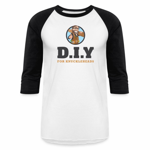 DIY For Knuckleheads Logo - Unisex Baseball T-Shirt