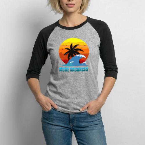 Vacation Mode: Tropical Escape - Unisex Baseball T-Shirt