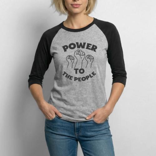 Power To The People - Unisex Baseball T-Shirt