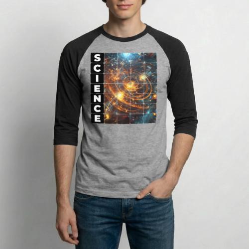 Golden Core of Science - Unisex Baseball T-Shirt