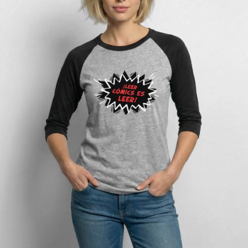 Reading Comics is Reading Emphatic Spanish - Unisex Baseball T-Shirt