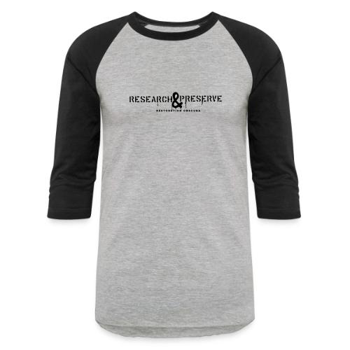 RO Research & Preserve Dark - Unisex Baseball T-Shirt