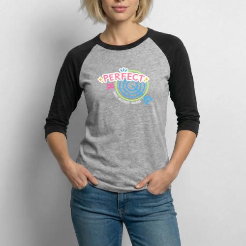 Perfect is NOT the Goal (pink) - Unisex Baseball T-Shirt