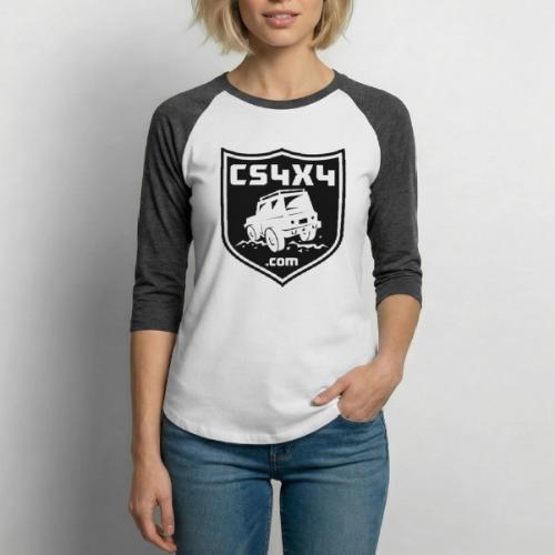 CS4x4 Black Shield - Unisex Baseball T-Shirt
