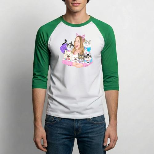 Jahnnalee & The Furry Kiddos - Unisex Baseball T-Shirt