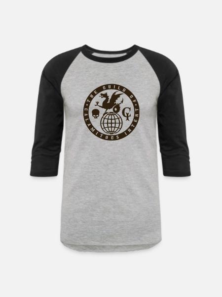 The Guild of Calamitous Intent - Unisex Baseball T-Shirt - heather gray/black