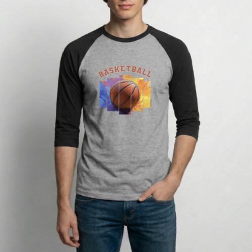 Basketball Pulse - Unisex Baseball T-Shirt