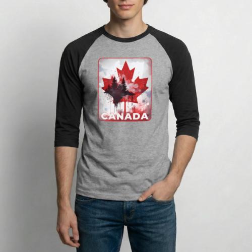 Canada's Maple Leaf Pride - Unisex Baseball T-Shirt