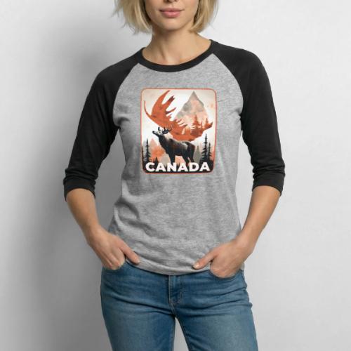 Canada Wild Spirit - Unisex Baseball T-Shirt
