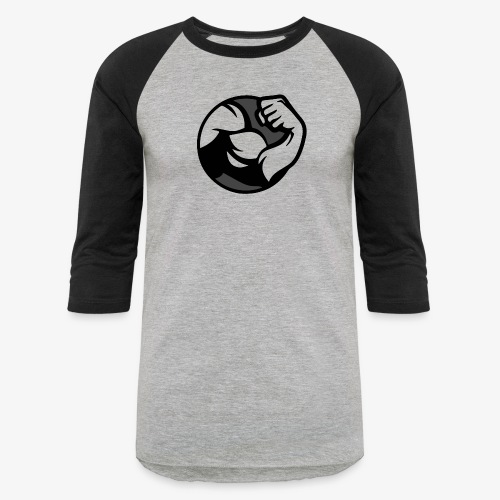 Black and Grey Performance - Unisex Baseball T-Shirt
