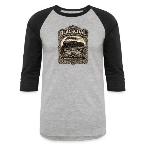 Black coal No. 7 - Unisex Baseball T-Shirt