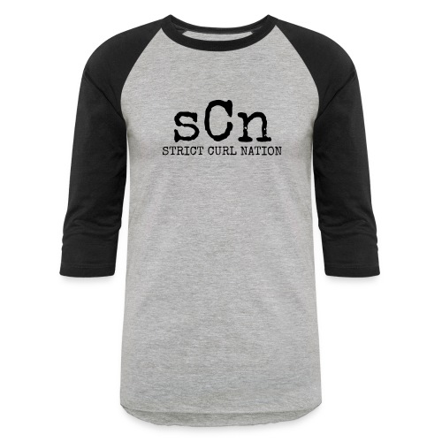 SCN black logo - Unisex Baseball T-Shirt