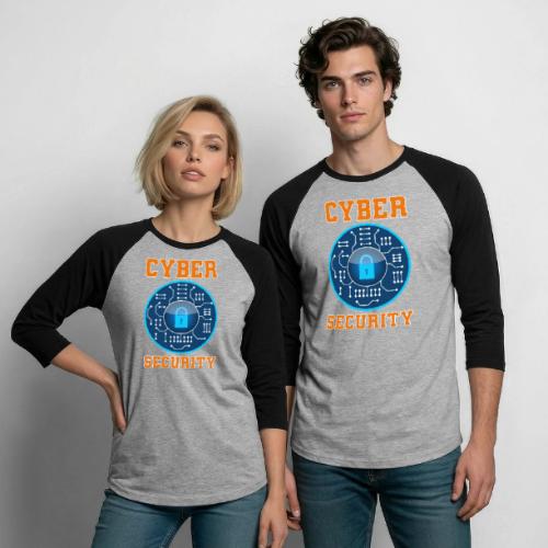 Cycer security: Secure by Design - Unisex Baseball T-Shirt
