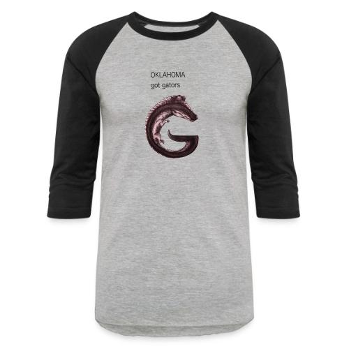 Oklahoma gator - Unisex Baseball T-Shirt