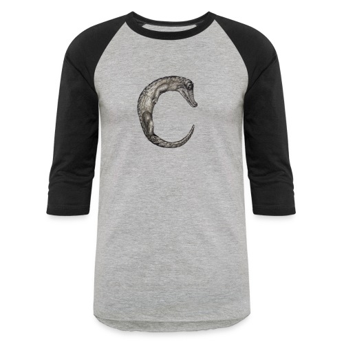 crocodile Transparent - Unisex Baseball T-Shirt