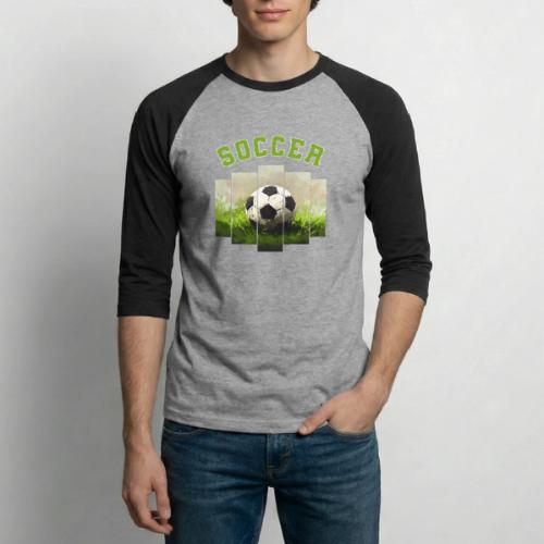 Soccer Focus - Unisex Baseball T-Shirt