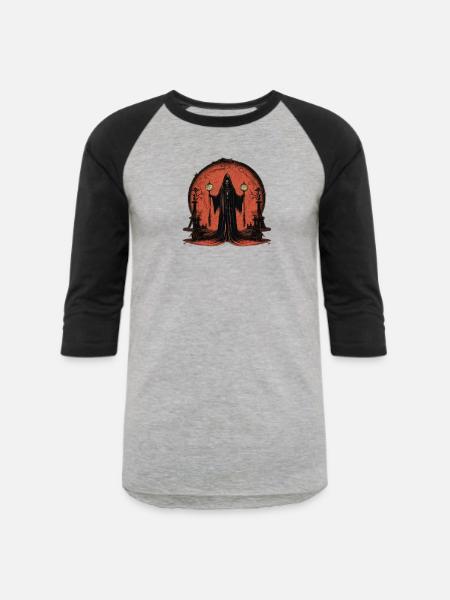 Grim Illuminator - Unisex Baseball T-Shirt - heather gray/black