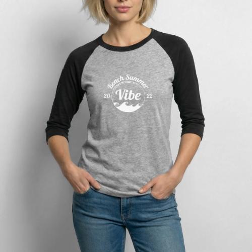 Beach Summer white 2 - Unisex Baseball T-Shirt