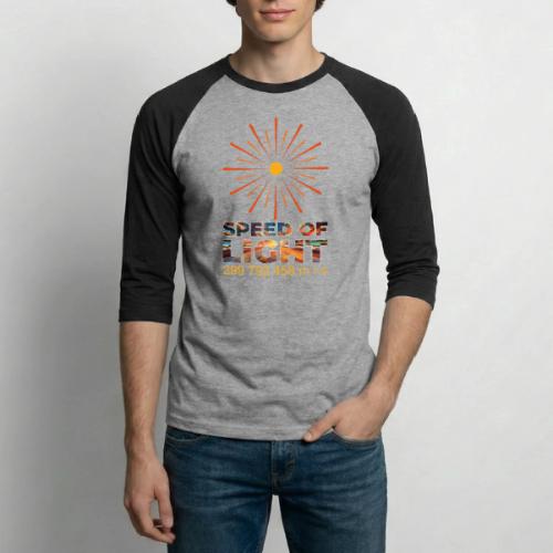 Speed of light - Unisex Baseball T-Shirt