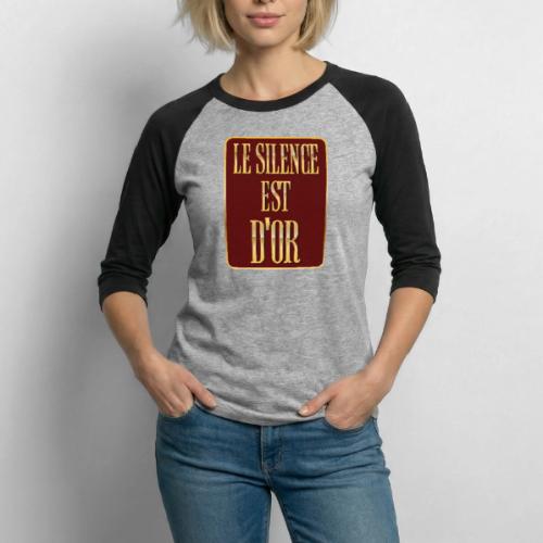 Silence is golden - Unisex Baseball T-Shirt