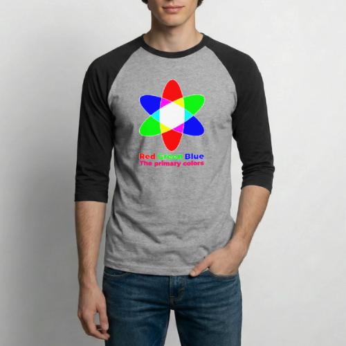 Primary colors: RGB Origins - Unisex Baseball T-Shirt