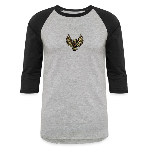 Golden Eagle Totem Design - Unisex Baseball T-Shirt