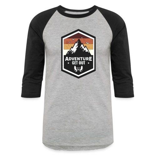 Alaska Hoodie Adventure Design - Unisex Baseball T-Shirt