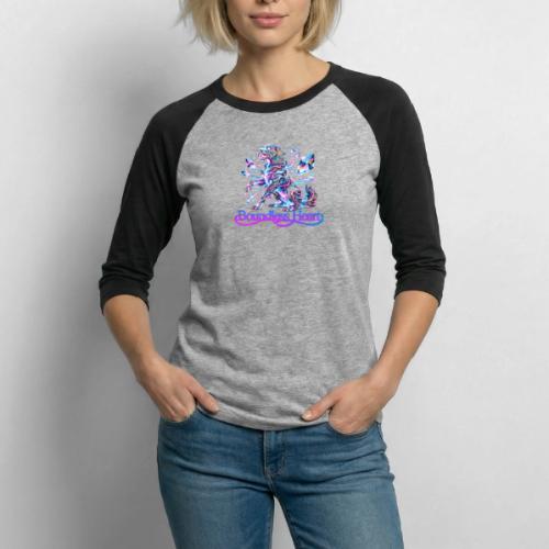Boundless Heart Neon Galaxy Dog Shirt - Unisex Baseball T-Shirt