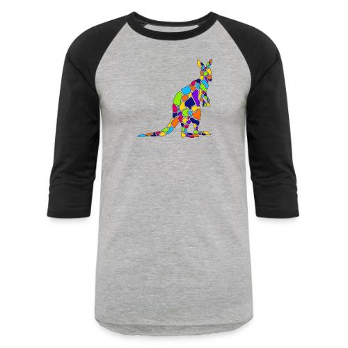 Art Deco kangaroo - Unisex Baseball T-Shirt