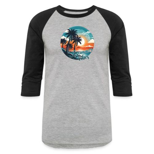 Vintage Summer Vibes - Unisex Baseball T-Shirt
