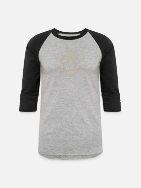 Abstract Dot Design - Unisex Baseball T-Shirt - heather gray/black