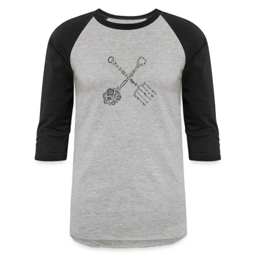 fork and shovel microbe farmer - Unisex Baseball T-Shirt