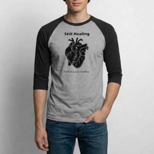 Self Healing Heart – Emotional Growth Design - Unisex Baseball T-Shirt