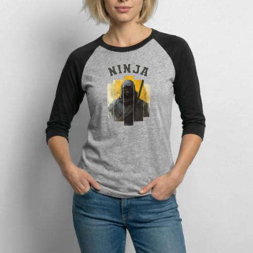 Silent Ninja Code - Unisex Baseball T-Shirt