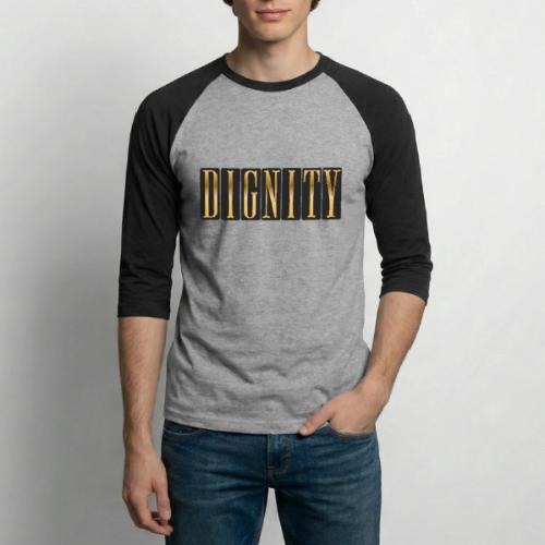 Golden Dignity - Unisex Baseball T-Shirt