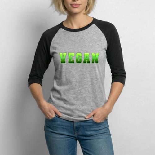 Green Wave Vegan - Unisex Baseball T-Shirt