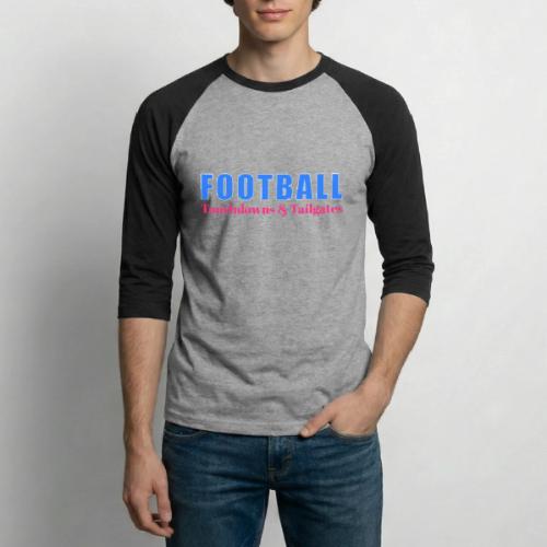 Football Touchdowns & Tailgates Design - Unisex Baseball T-Shirt