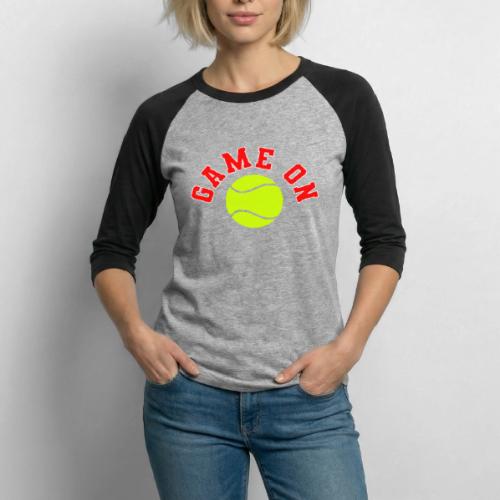 Game On Tennis - Unisex Baseball T-Shirt