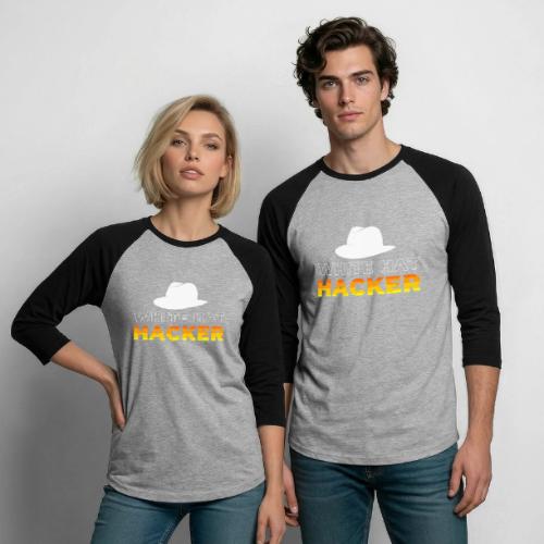 White Hat Hacker - Unisex Baseball T-Shirt